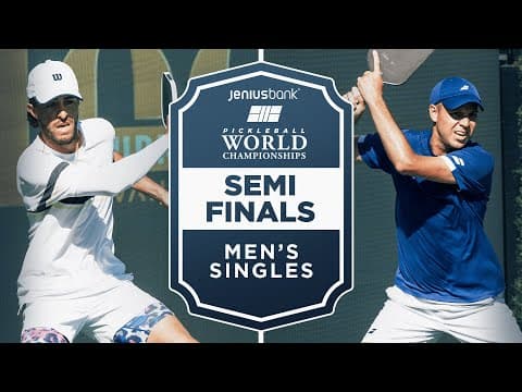 Hunter Johnson v Christopher Haworth at the Jenius Bank Pickleball World Championships