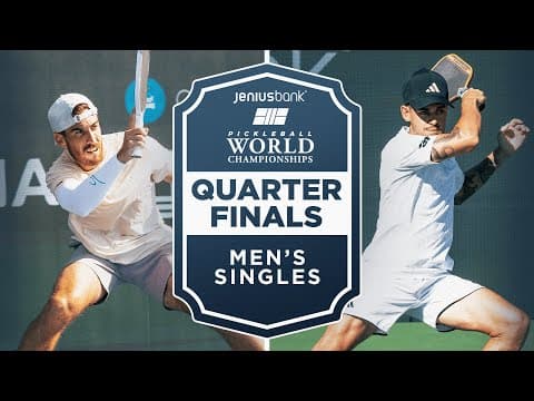 Federico Staksrud v Jaume Martinez Vich at the Jenius Bank Pickleball World Championships