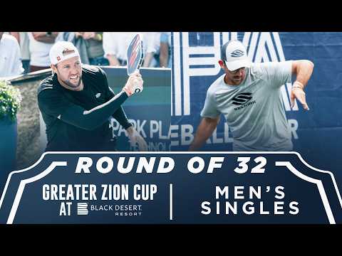 Jack Sock vs Anouar Braham at the Greater Zion Cup at Black Desert Resort
