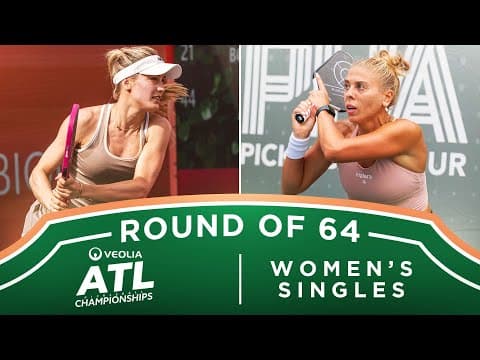 Genie Bouchard v Maria Klokotzky at the Veolia Atlanta Pickleball Championships