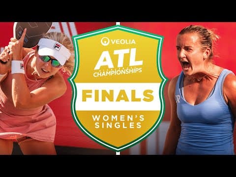 Anna Leigh Waters vs Kate Fahey at the Veolia Atlanta Pickleball Championships