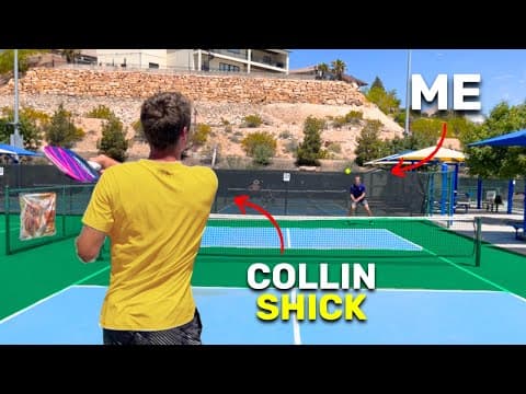 I Played Pro Collin Shick in a Singles Match!