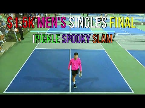 $1.5K Men’s Open Singles Finals Luc Pham (5.6) vs Claudio Quinones-Garcia (5.5) iPickle Spooky Slam