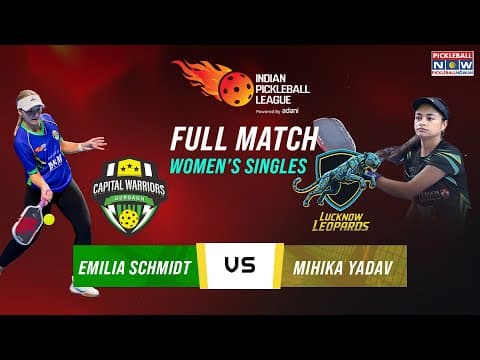 Gurgaon vs Lucknow | Women’s Singles | Emilia Schmidt overpowers Mihika Yadav | IPBL 2025