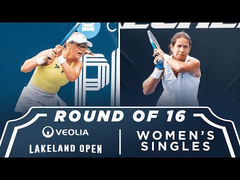 Anna Leigh Waters v Salome Devidze at the Veolia Lakeland Open