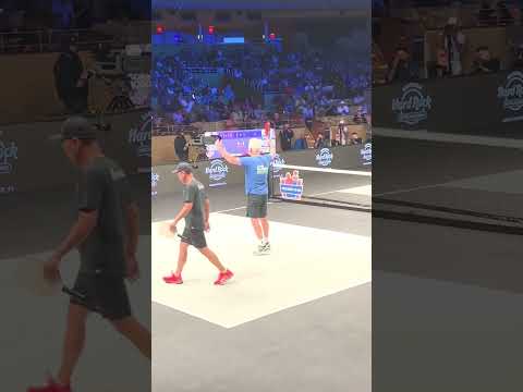Pickleball Slam featuring Andre Agassi, John McEnroe, Andy Roddick, and Michael Chang. WHAT. A. DAY.