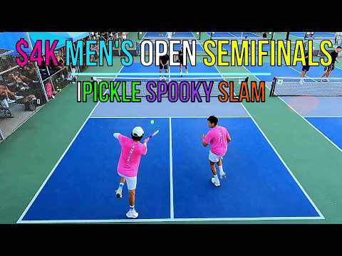 🔥$4K Men’s Open Semifinals – Millet(6.2) & Emery(6.2) vs Dawson(6.0) & Palm(6.0) iPickle Spooky Slam