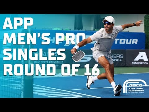 TIGHT Men's Pro Singles Round of 16 - Eduardo Irizarry vs. Casey Diamond | APP Tour