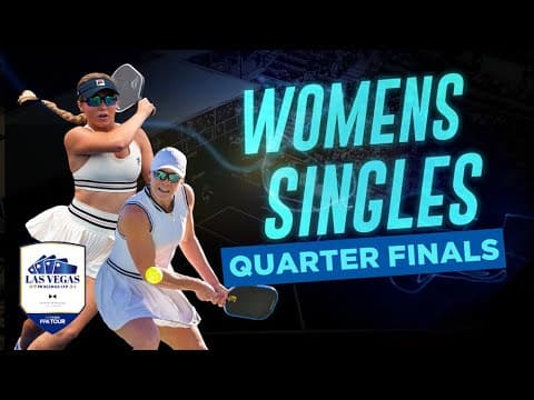 Anna Leigh Waters v Lina Padegimaite at the Las Vegas Pickleball Cup