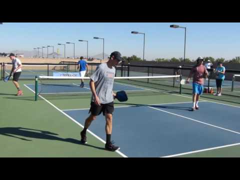 USAPA Nationals 2016 MD 19+ 1/8 Finals (partial) M Goebel/Kurtis Campbell v Morgan Evans/Tyler Loong
