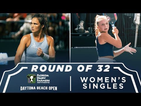 Lea Jansen vs Jade Rau at the Florida Dairy Farmers Daytona Beach Open