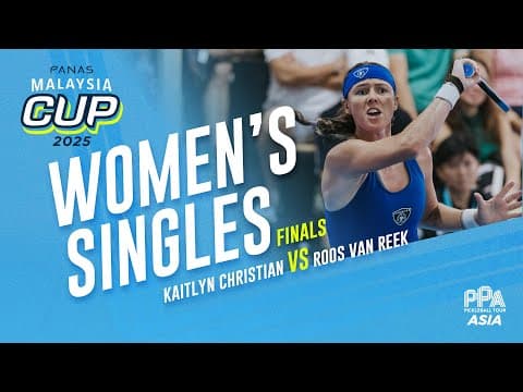 Kaitlyn Christian vs Roos van Reek - Women's Singles Final | Panas Malaysia Cup 2025