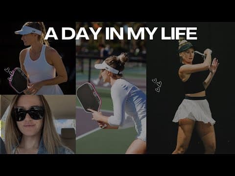 Day In My Life as a Pro Pickleball Player + Mobility Exercises + Healthy Meals 🫶🏼