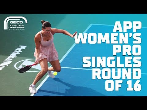Women's Pro Singles Round of 16 - Domenika Turkovic vs Amber Policare | GEICO APP Tour Championships