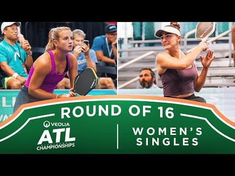 Kate Fahey v Angie Walker at the Veolia Atlanta Pickleball Championships