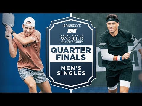 Connor Garnett v Jay Devilliers at the Jenius Bank Pickleball World Championships