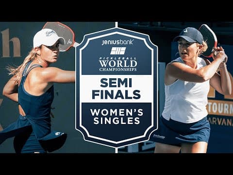 Kate Fahey v Brooke Buckner at the Jenius Bank Pickleball World Championships
