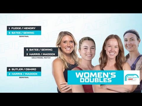GOLD MEDAL MATCH Women's Pro Doubles - Sofia Sewing/Shelby Bates vs. Allison Harris/Christine Maddox