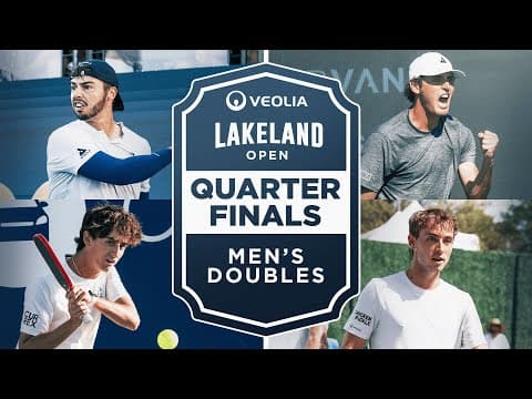 Johns/Tardio v Oncins/Frazier at the Veolia Lakeland Open
