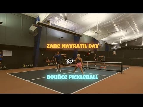 PPA Pro Zane Navratil Takes on Local Pros @ Bounce Pickleball | Zane/Aibika🆚OscarSanil