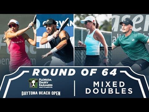 Allyce Jones/AJ Koller vs Polina Libo/Rahachou at the Florida Dairy Farmers Daytona Beach Open