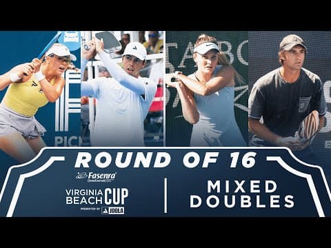 Waters/Johns v Sleeth/Ignatowich at the Fasenra Virginia Beach Cup presented by Joola