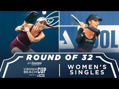 Parris Todd v Danna Funaro at the Fasenra Virginia Beach Cup presented by Joola