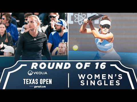 Kate Fahey vs Lingwei Kong at the Veolia Texas Open