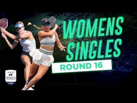 Anna Leigh Waters v Layne Sleeth at the Lapiplasty Pickleball World Championships