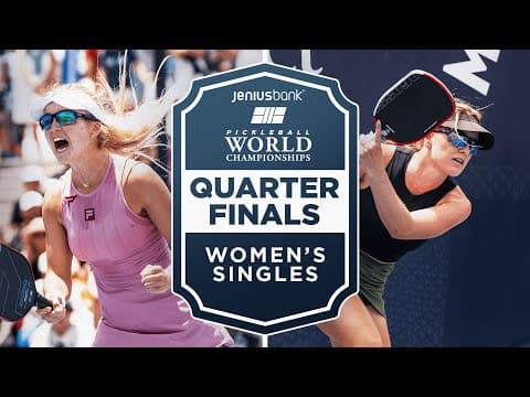 Anna Leigh Waters v Mary Brascia at the Jenius Bank Pickleball World Championships