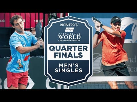 Dylan Frazier v Christopher Haworth at the Jenius Bank Pickleball World Championships