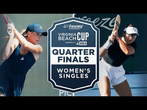 Brooke Buckner v Samantha Parker at the Fasenra Virginia Beach Cup presented by Joola