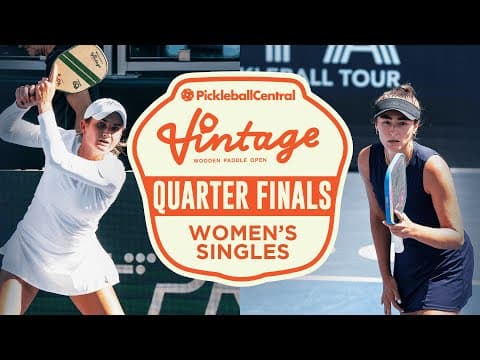 Kate Fahey v Angie Walker at the Pickleball Central Sacramento Vintage Open