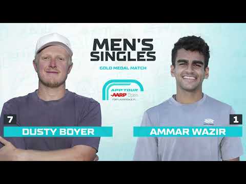 APP Men's Pro Singles Gold Medal Match - Ammar Wazir vs.Dusty Boyer at the AARP Open