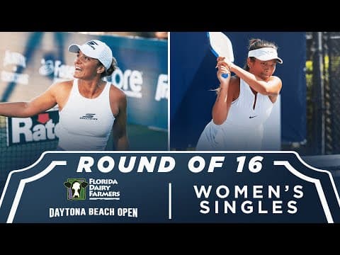 Catherine Parenteau vs Ting Chieh Wei at the Florida Dairy Farmers Daytona Beach Open