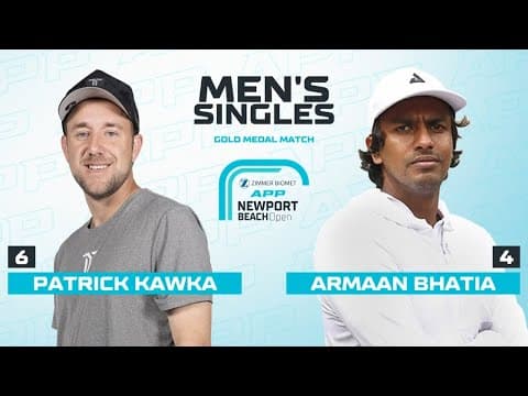 BATTLE FOR GOLD:Bhatia v. Kawka I Men's Pro Singles I Gold Medal Match I 2025 APP Newport Beach Open