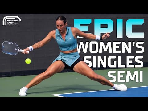 TIGHT Semifinal Between Sofia Sewing & Seone Mendez in the Women's Pro Singles at the AARP Open
