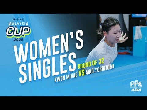 Kwon Mihae vs Aiko Yoshitomi - Women's Singles Round of 32 | Panas Malaysia Cup 2025
