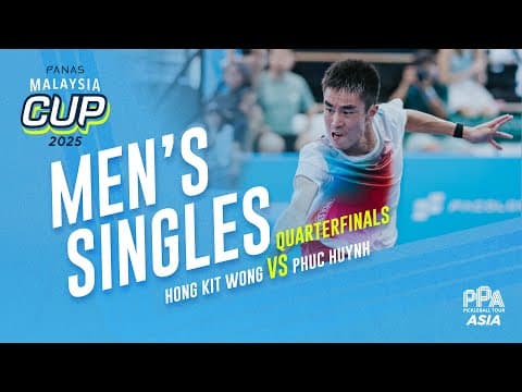 Hong Kit Wong vs Phuc Huynh - Men's Singles Quarterfinals | Panas Malaysia Cup 2025