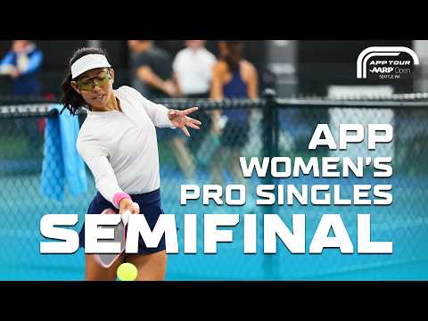 Bobbi Oshrio vs. Domenika Turkovic in Women's Pro Singles Semifinal at the AARP Open | APP Tour