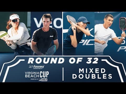 Johnson/Johnson v Erokhina/Jakovljevic at the Fasenra Virginia Beach Cup presented by Joola