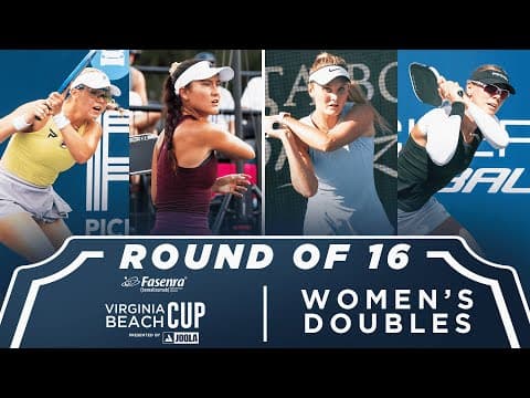 Waters/Bright v Sleeth/Padegimaite at the Fasenra Virginia Beach Cup presented by Joola