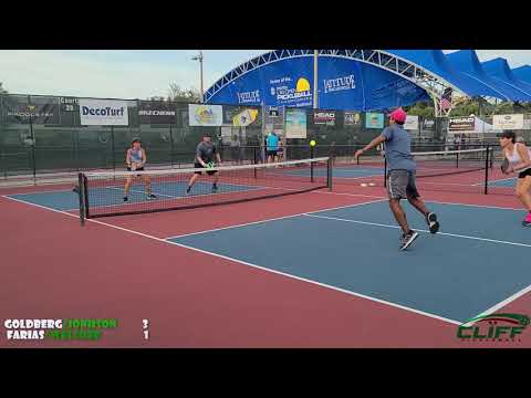 US OPEN Pickleball 2021 Mixed Age Split Joey Farias/Eva Welsher VS Goldberg Johnny/Julie Johnson