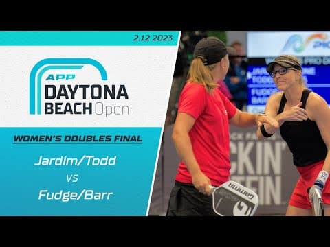 Gold Medal Match: Simone Jardim & Parris Todd vs Megan Fudge & Susannah Barr | Daytona Beach Open