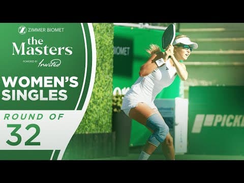 Anna Leigh Waters v Sahra Dennehy at the Zimmer Biomet Masters