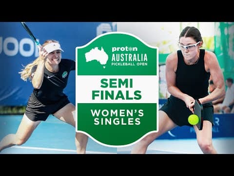 Andie Dikosavljevic vs Somer Dalla Bona at the Proton Australia Pickleball Open