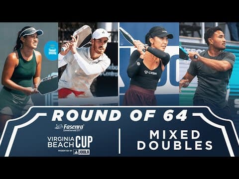 Jk.Kawamoto/Staksrud v Funaro/Teoni at the Fasenra Virginia Beach Cup presented by Joola