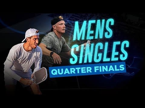 Federico Staksrud vs Dustin Boyer at the Pickleball Central Indoor USA Championships