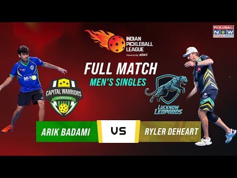 Gurgaon vs Lucknow | Men’s Singles | Ryler DeHeart Crushes Arik Badami | IPBL 2025