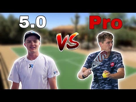 Can a 5.0 beat a Top 10 Singles Pro? (Pickleball Singles 1v1 vs Collin Shick DUPR 6.74)